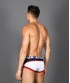 Andrew Christian Almost Naked Retro Mesh vyriški mėlynai balti šortukai