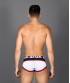 Andrew Christian Almost Naked Retro Mesh vyriški mėlynai balti šortukai