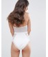 ASOS diamond mesh baltas vientisas maudymukas