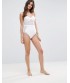 ASOS diamond mesh baltas vientisas maudymukas