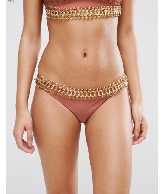 ASOS gold chain maudymuko kelnaitės