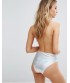 ASOS pretty little thing holographic sidabrinis vientisas maudymukas