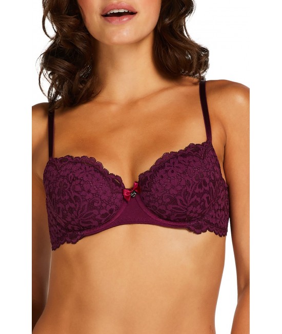 Hunkemoller Rose paminkštinta violetinės spalvos liemenėlė