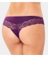 Tamsiai violetinės spalvos stringai Lovely Micro Brazilian String