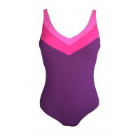 Violetinės  spalvos vientisas maudymosi kostiumėlis Power Shaper OP 128