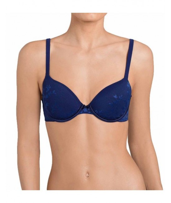 Tamsiai mėlyna liemenėlė body makeup blossom WHUM